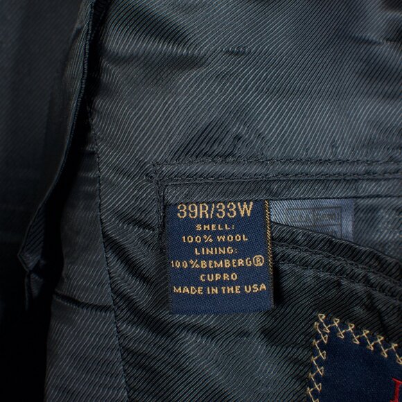 Classic Gray Pinstripe Men's Blazer - Picture 6 of 9